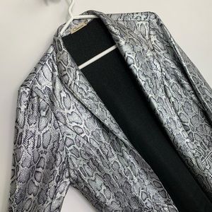 DollsKill Chrome Snakeskin Blazer